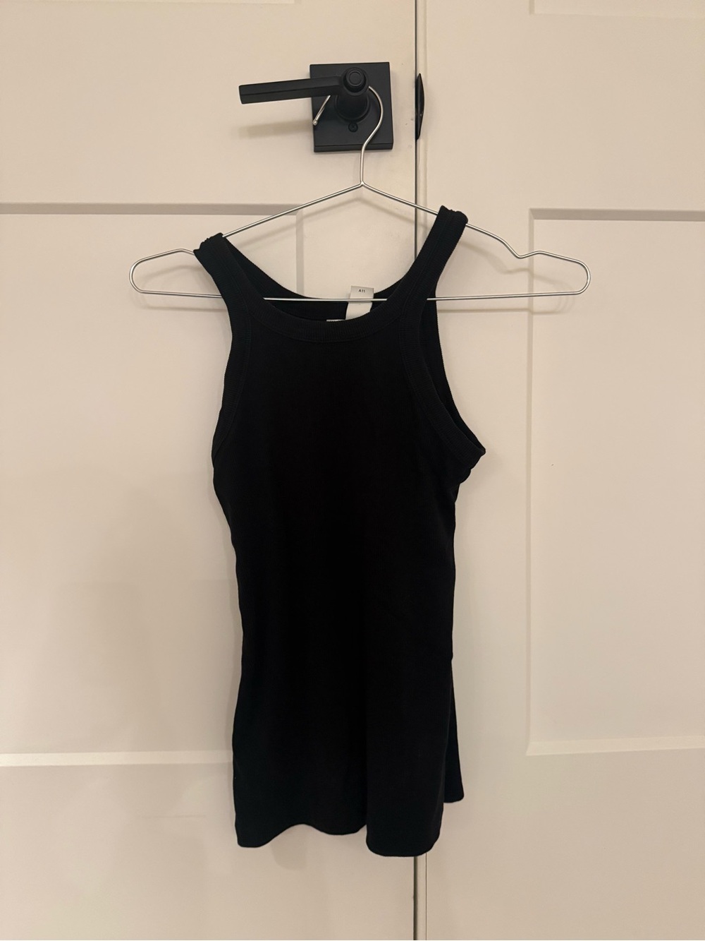 H&M Black Ribbed Tank Top - Women's Sleeveless